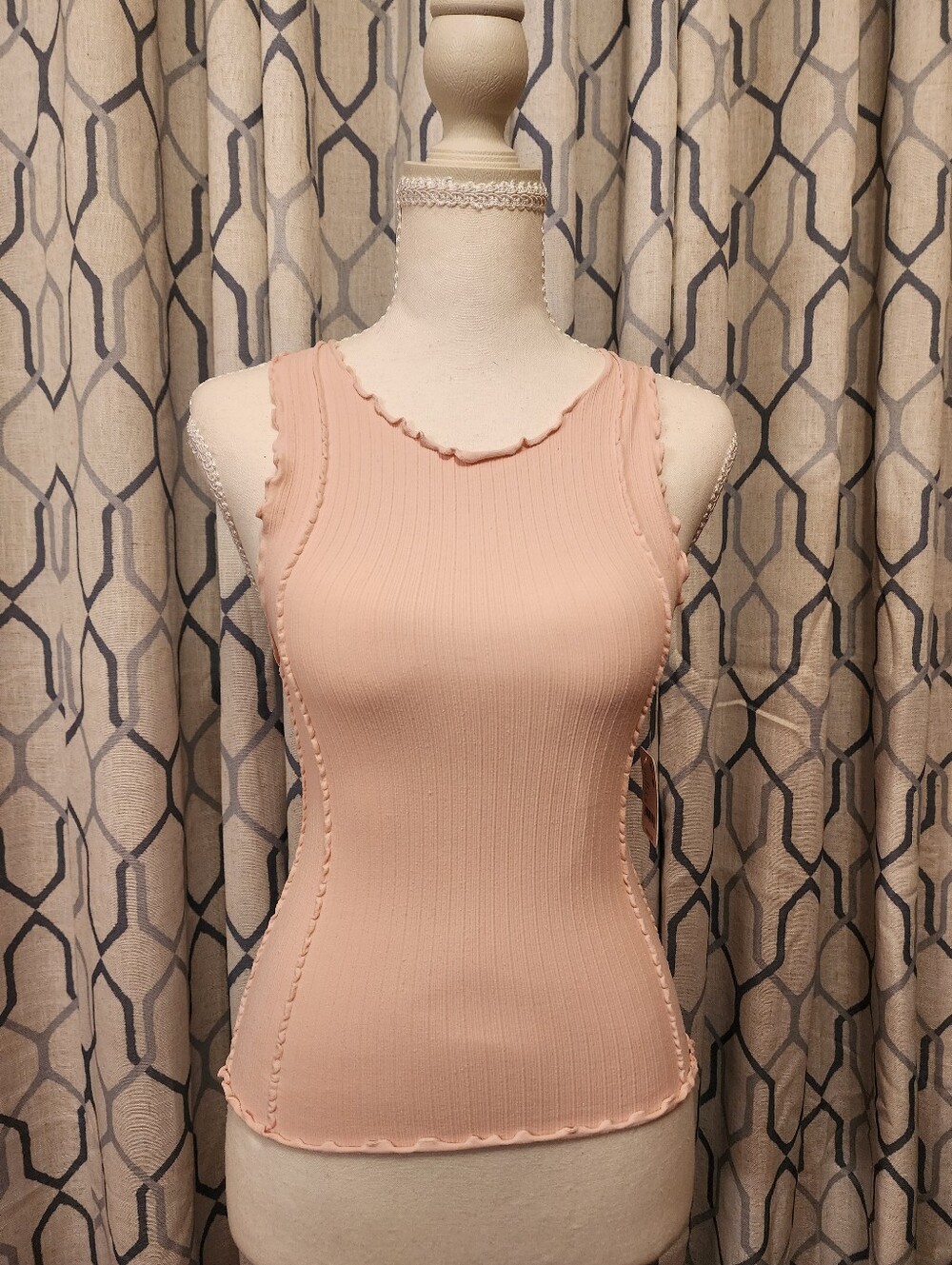 NWT Free People Better This Way Tank Top Veiled Pink XS/S